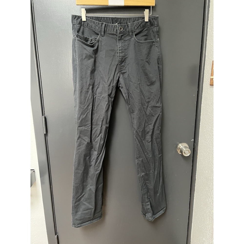 Mountain Hardwear Canvas Rugged Gray Pants Mens Sz 32x42 Hiking Utility Outdoors